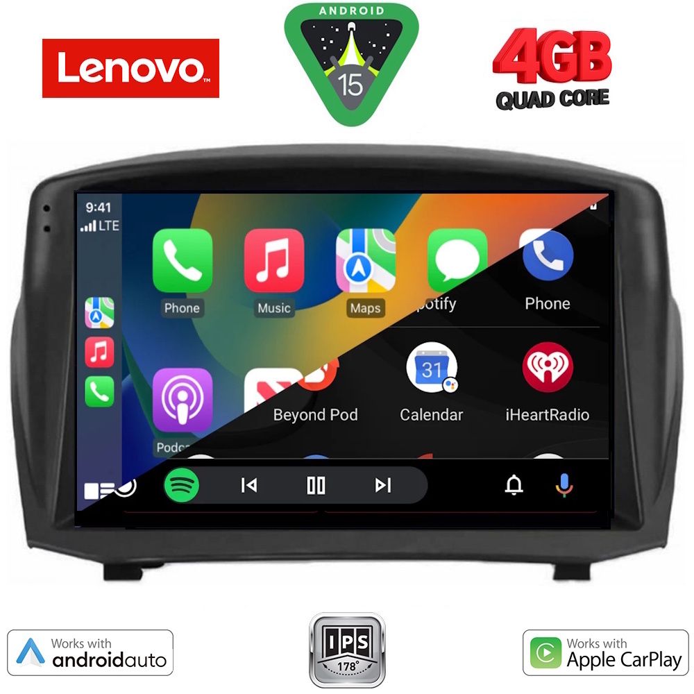 LENOVO LVE 8154B_CPAA (9inc) MULTIMEDIA TABLET for FORD FIESTA mod. 2008-2017 - immagine 2