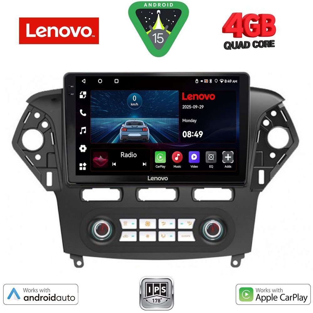 LENOVO LVE 8163_CPAA CLIMA (10inc) MULTIMEDIA TABLET for FORD MONDEO mod. 2011-2013