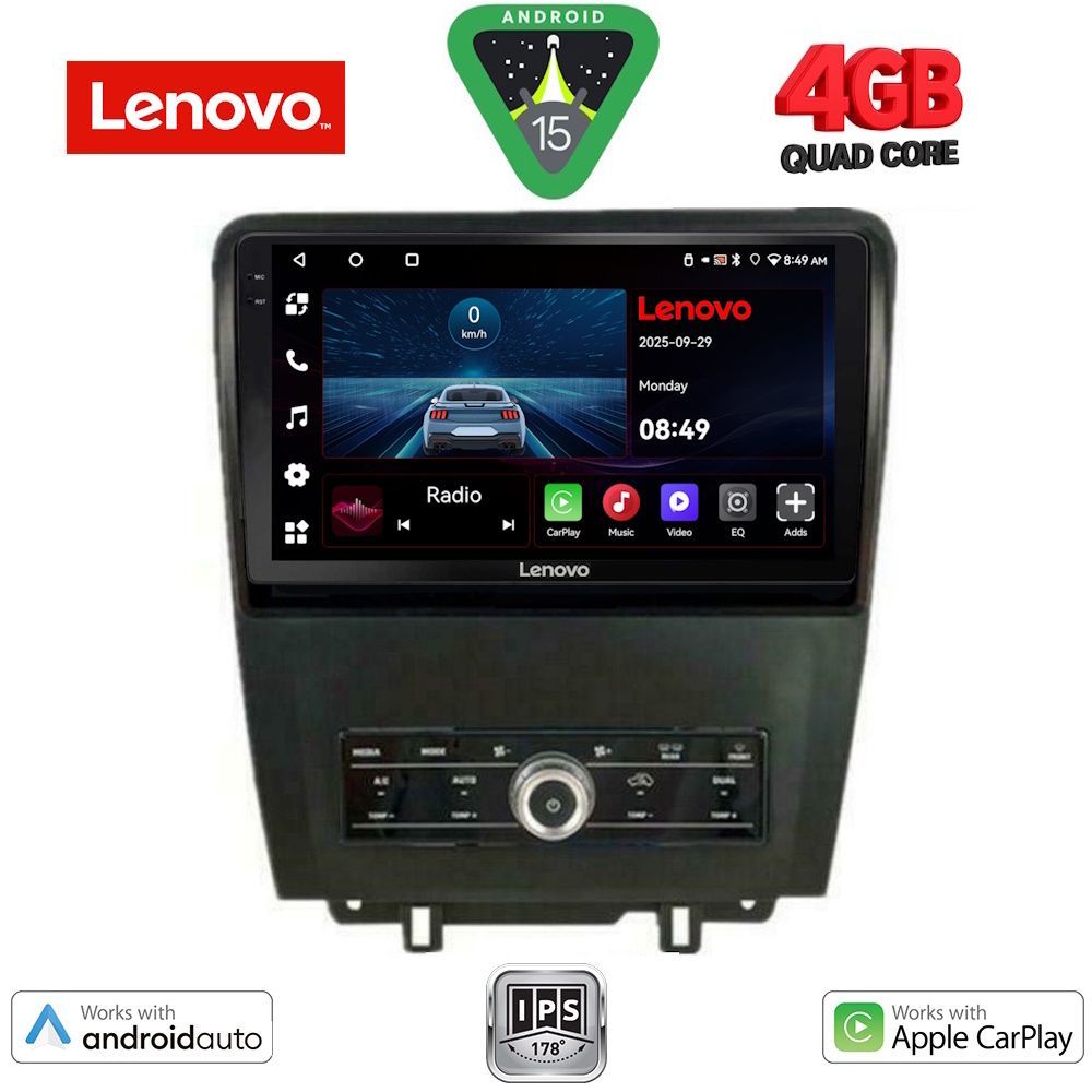LENOVO LVE 8165_CPAA (9inc) MULTIMEDIA TABLET for FORD MUSTANG mod. 2010-2015