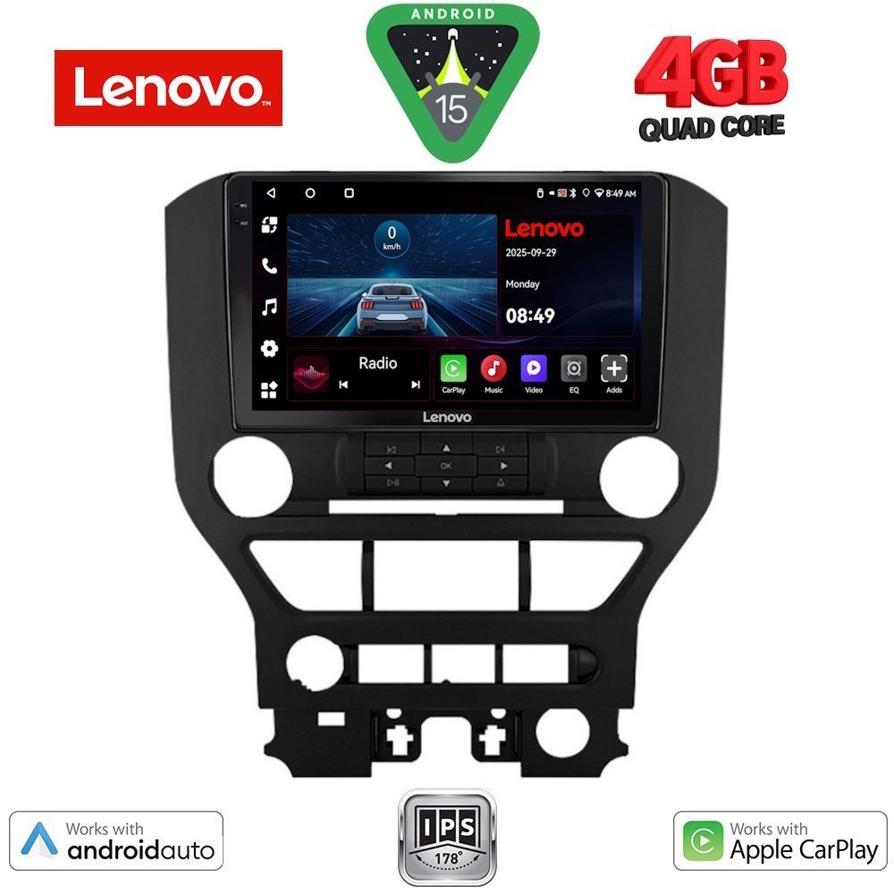 LENOVO LVE 8166_CPAA 3BUT (9inc) MULTIMEDIA TABLET for FORD MUSTANG mod. 2015-2020