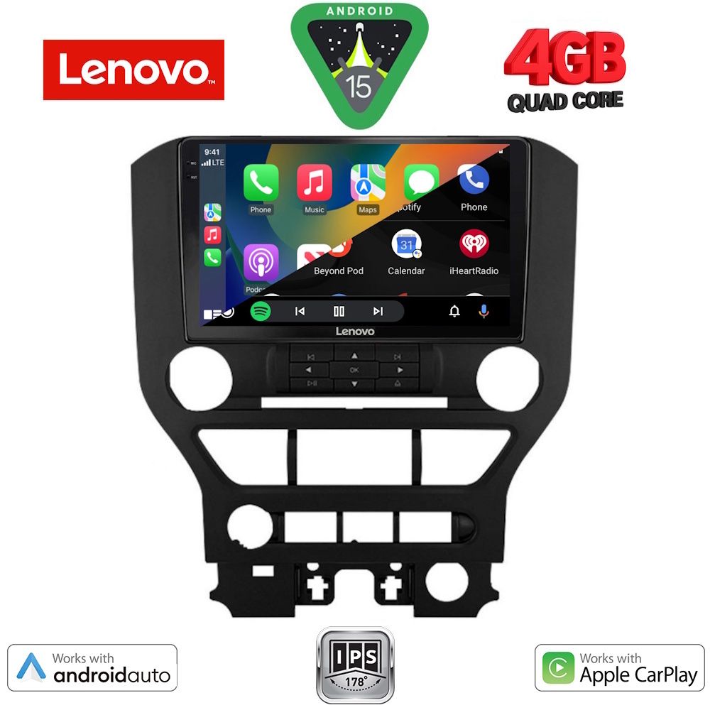 LENOVO LVE 8166_CPAA 3BUT (9inc) MULTIMEDIA TABLET for FORD MUSTANG mod. 2015-2020 - immagine 2