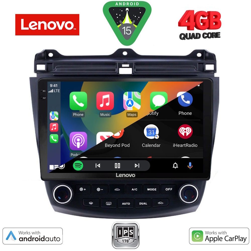 LENOVO LVE 8182_CPAA (10inc) MULTIMEDIA TABLET for HONDA ACCORD mod. 2003-2007 - immagine 2
