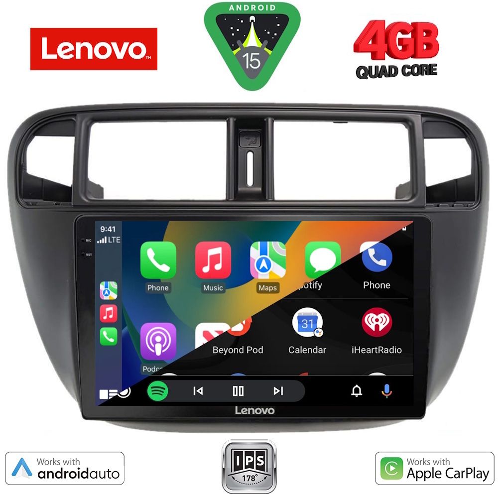 LENOVO LVE 8186_CPAA A/C (9inc) MULTIMEDIA TABLET for HONDA CIVIC mod. 1995-2001 - immagine 2
