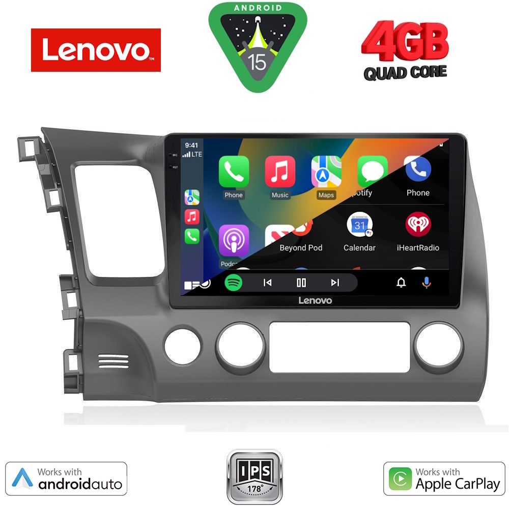 LENOVO LVE 8188_CPAA (10inc) MULTIMEDIA TABLET for HONDA CIVIC 4D mod. 2006-2012 - immagine 2