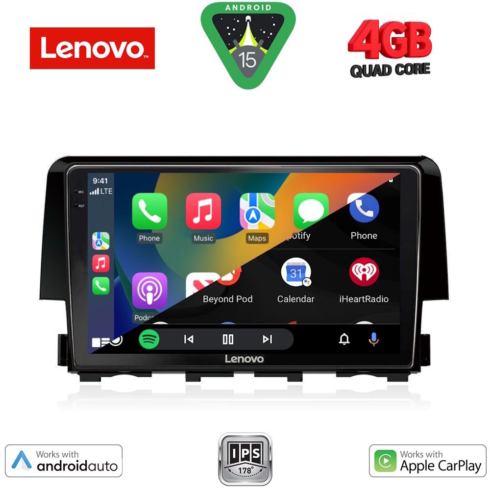 LENOVO LVE 8191_CPAA (9inc) MULTIMEDIA TABLET for HONDA CIVIC mod. 2016-2021 - immagine 2