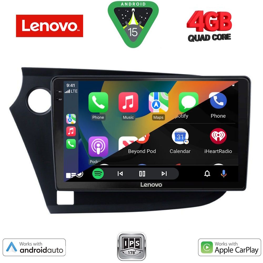 LENOVO LVE 8205_CPAA (9inc) MULTIMEDIA TABLET for HONDA INSIGHT mod. 2009-2014 - immagine 2