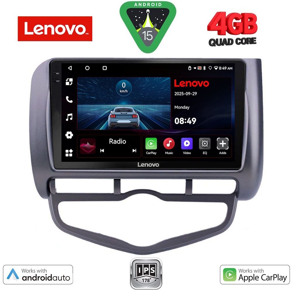 LENOVO LVE 8210_CPAA CLIMA (9inc) MULTIMEDIA TABLET for HONDA JAZZ mod. 2002-2008