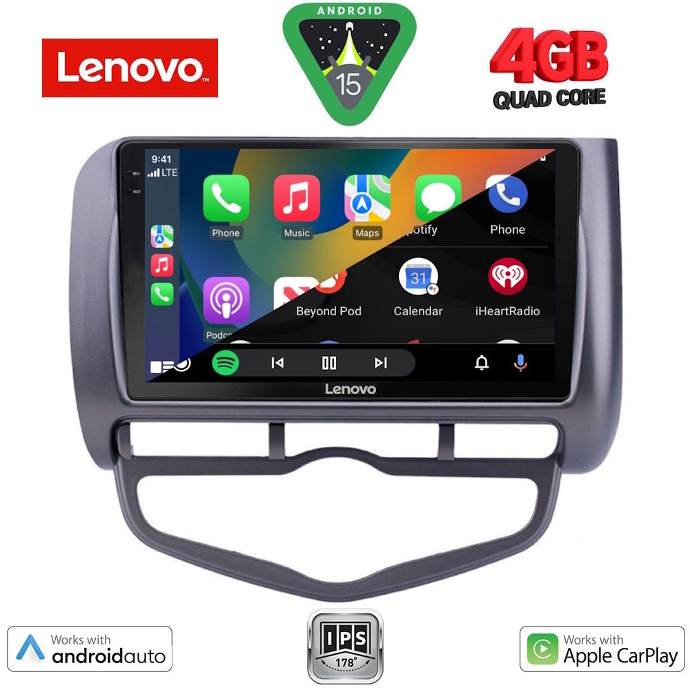 LENOVO LVE 8210_CPAA CLIMA (9inc) MULTIMEDIA TABLET for HONDA JAZZ mod. 2002-2008 - immagine 2