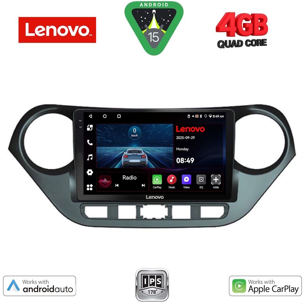 LENOVO LVE 8224_CPAA (9inc) MULTIMEDIA TABLET for HYUNDAI i10 mod. 2014-2020