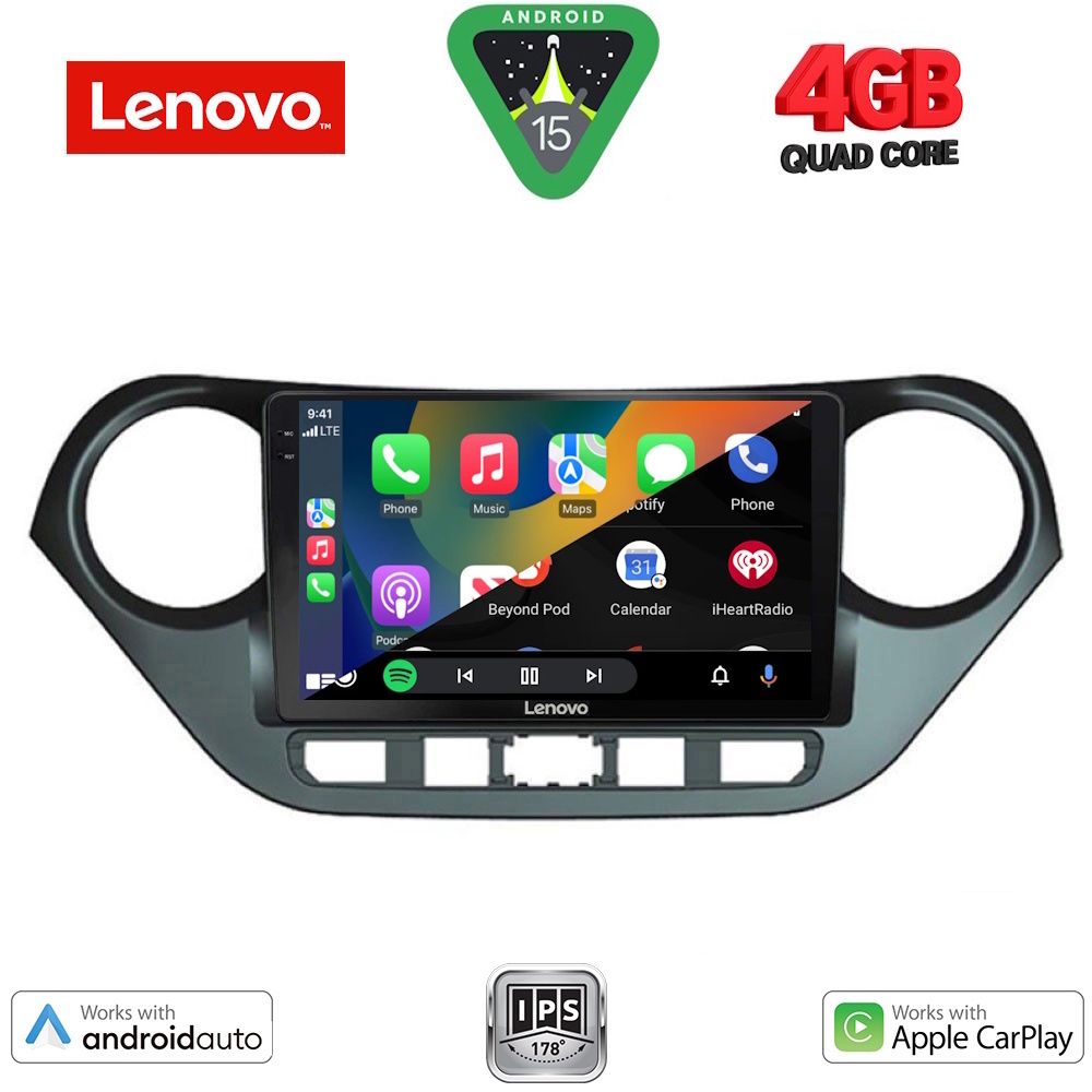 LENOVO LVE 8224_CPAA (9inc) MULTIMEDIA TABLET for HYUNDAI i10 mod. 2014-2020 - immagine 2