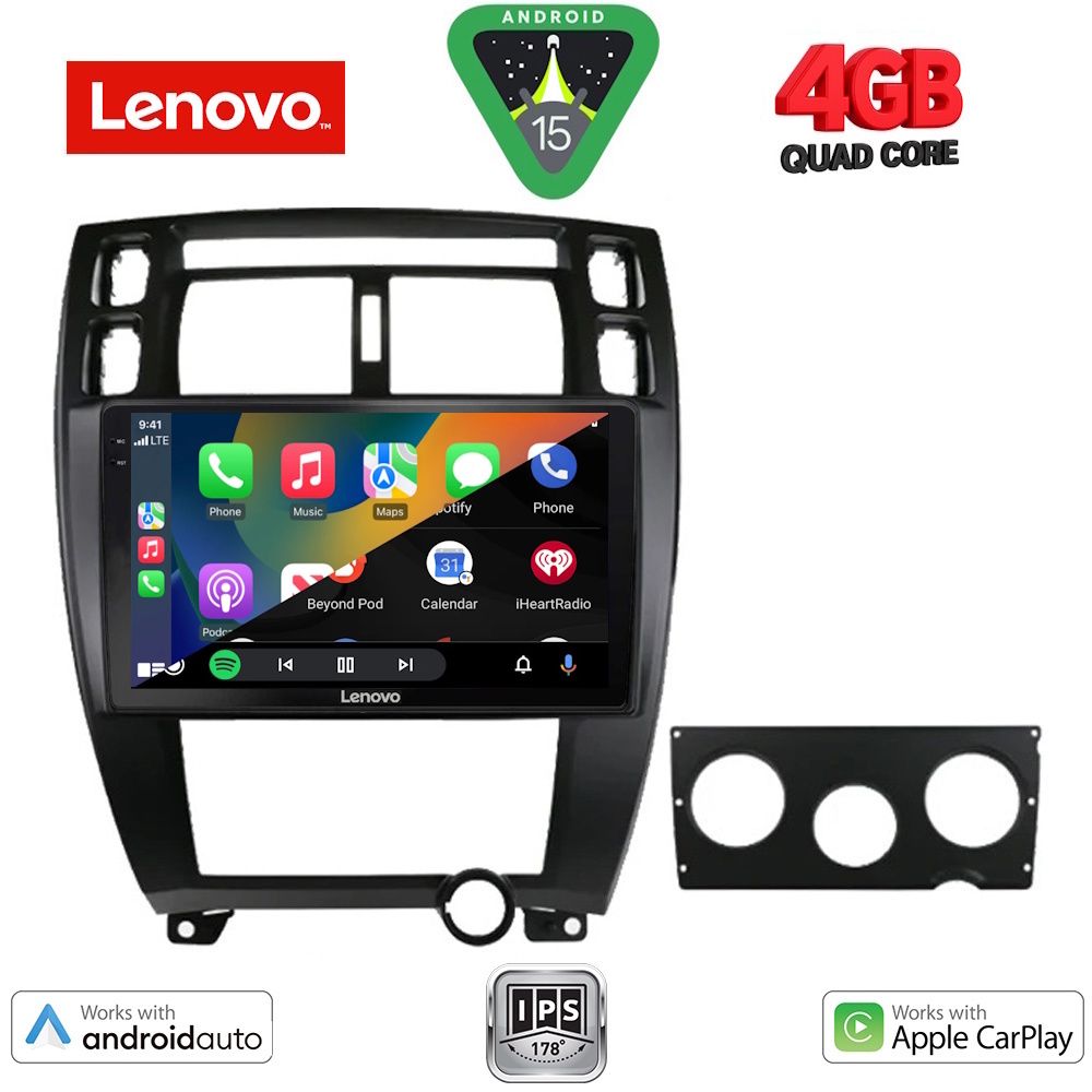 LENOVO LVE 8241BL_CPAA (10inc) MULTIMEDIA TABLET for HYUNDAI TUCSON mod. 2004-2010 (BLACK) - immagine 2