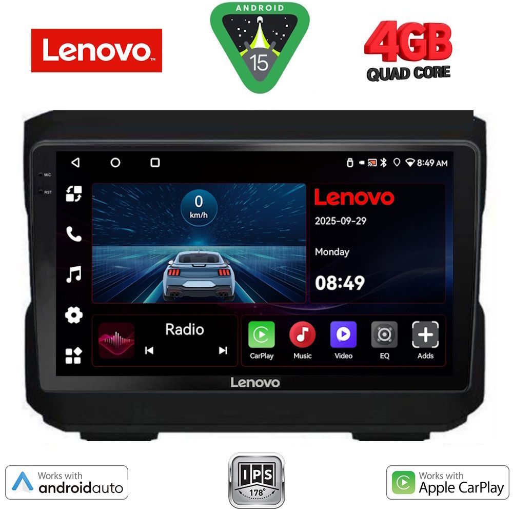 LENOVO LVE 8272_CPAA (10inc) MULTIMEDIA TABLET for JEEP mod. 2007-2014 - DODGE mod. 2007-2014