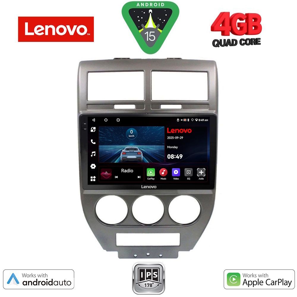 LENOVO LVE 8276_CPAA (10inc) MULTIMEDIA TABLET for JEEP COMPASS - PATRIOT mod. 2007-2016