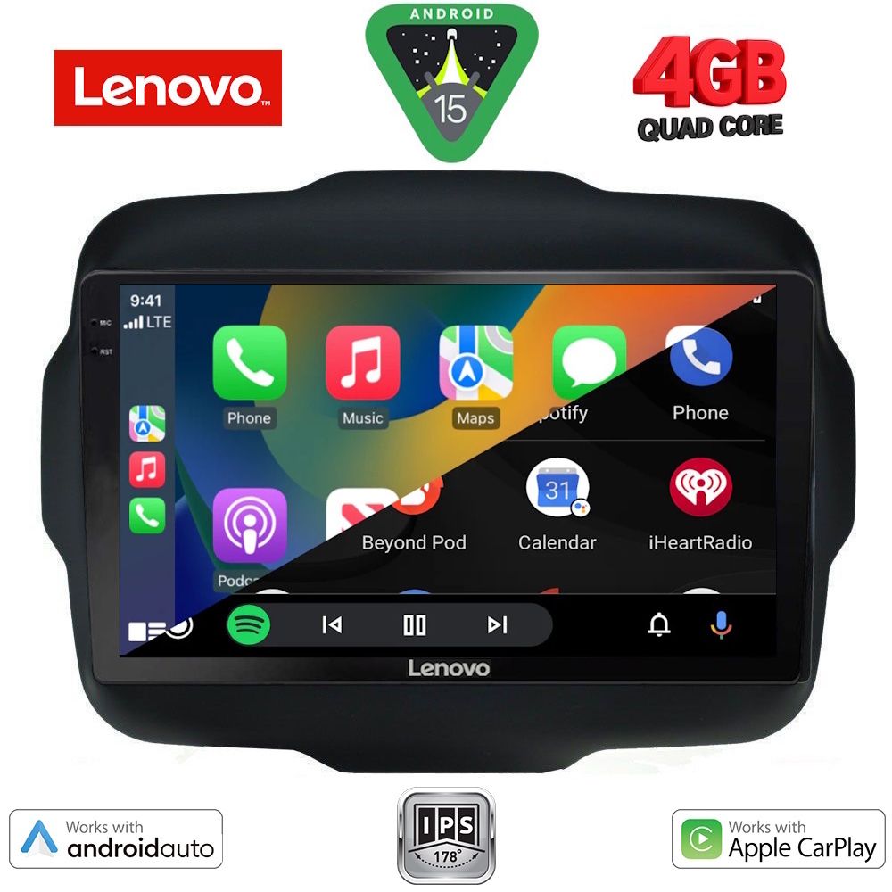 LENOVO LVE 8290_CPAA (9inc) MULTIMEDIA TABLET for JEEP RENEGADE mod. 2014-2026 - immagine 2