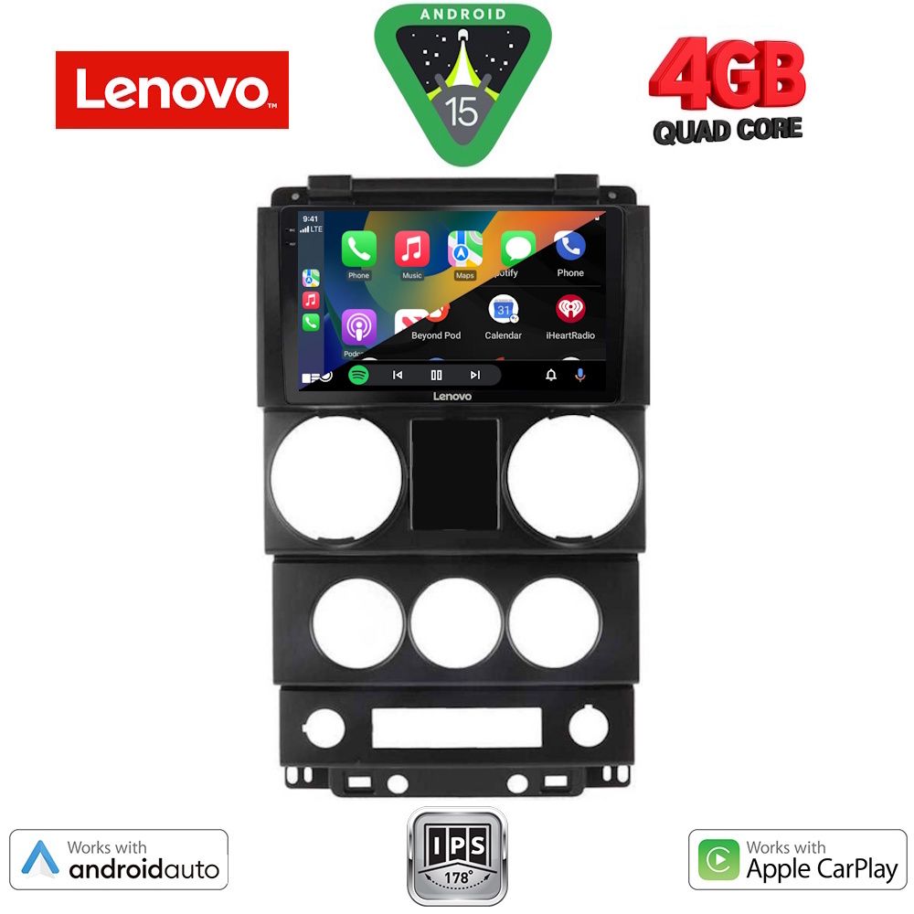 LENOVO LVE 8292_CPAA (9inc) MULTIMEDIA TABLET for JEEP WRANGLER mod. 2006-2011 - immagine 2