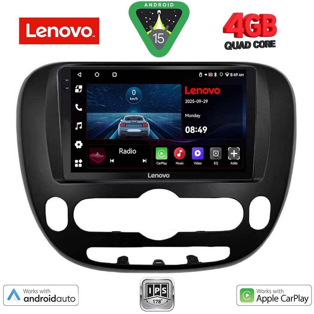 LENOVO LVE 8321_CPAA (9inc) MULTIMEDIA TABLET for KIA SOUL mod. 2014-2025