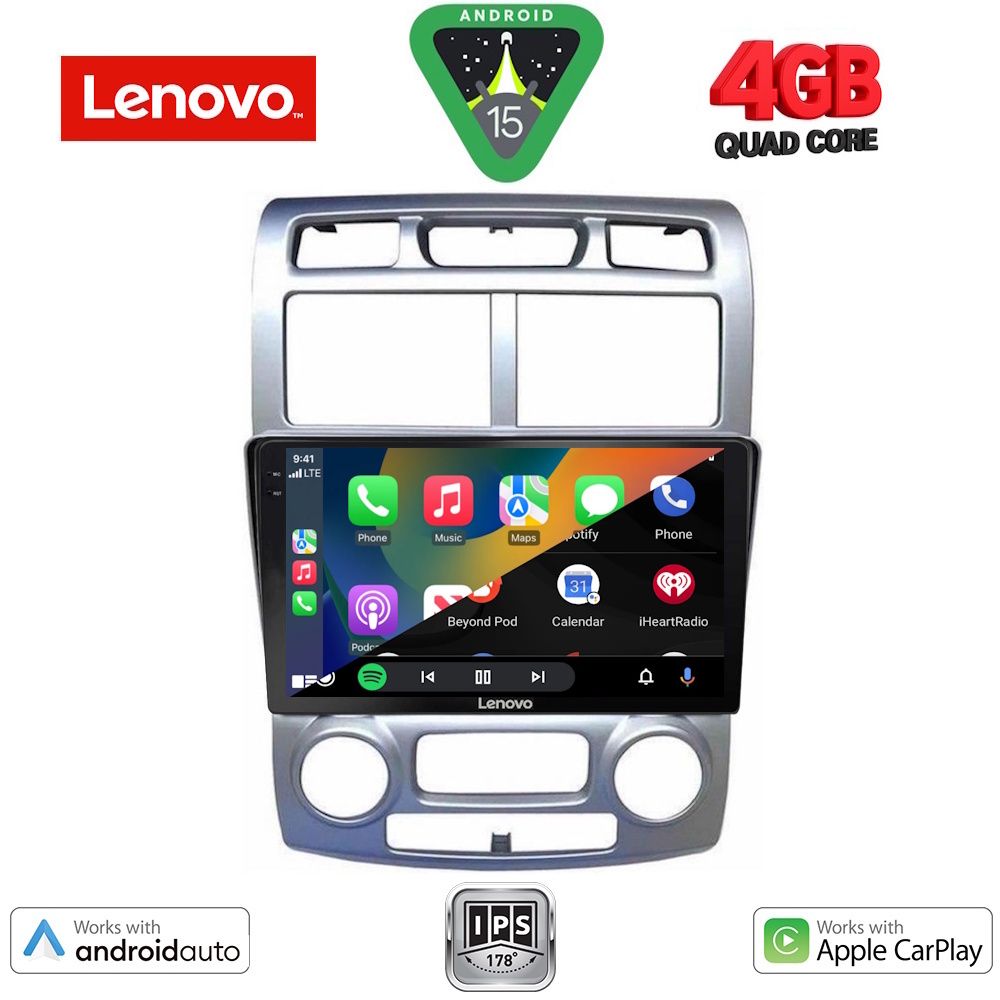 LENOVO LVE 8324SL_CPAA (CLIMA) (9inc) MULTIMEDIA TABLET for KIA SPORTAGE mod. 2004-2010 - immagine 2