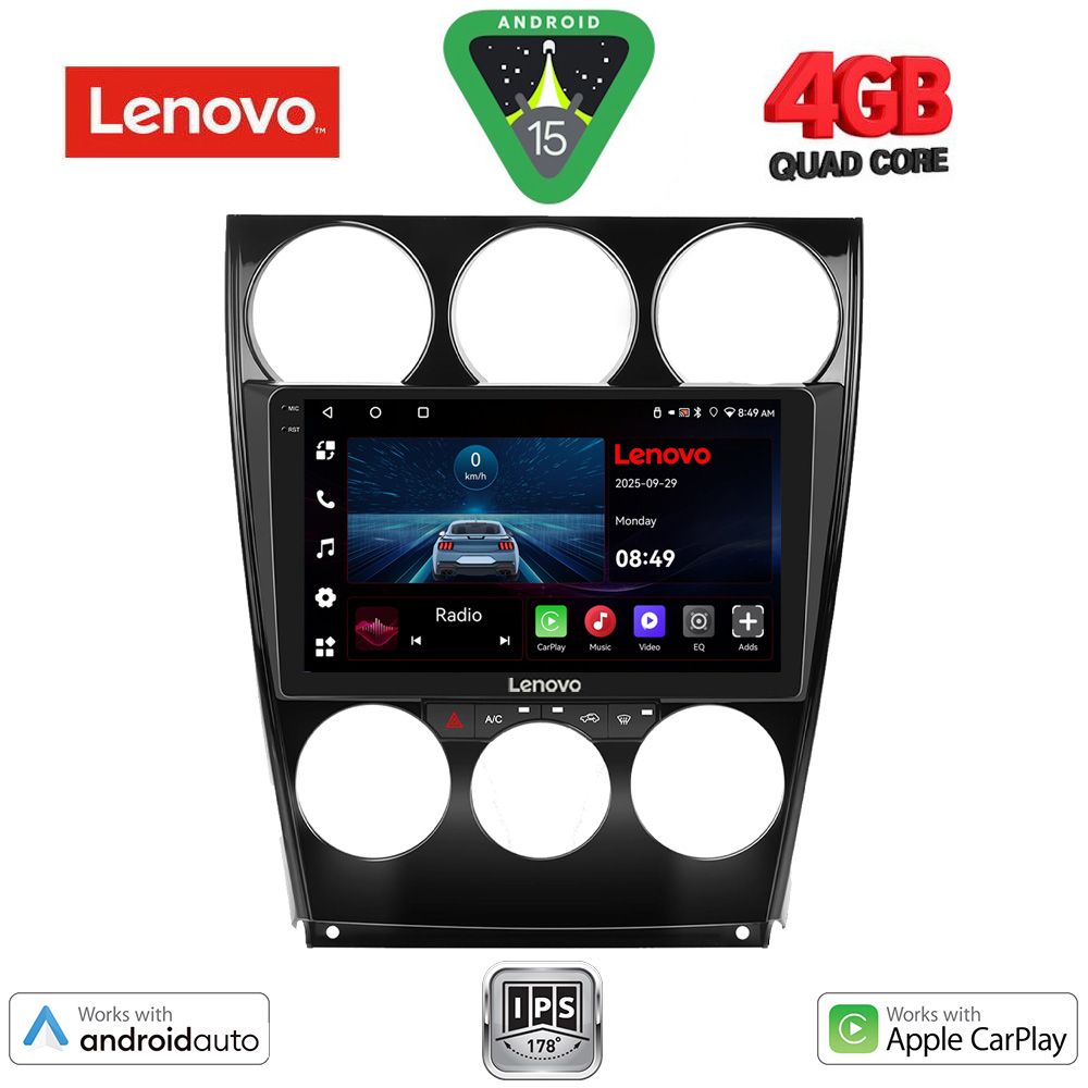 LENOVO LVE 8375_CPAA (9inc) MULTIMEDIA TABLET for MAZDA 6 (FACELIFT) mod. 2005-2008