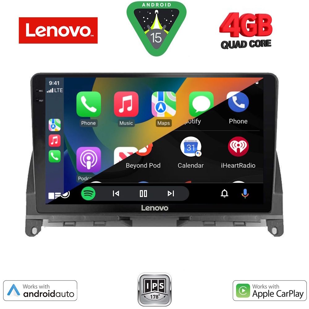 LENOVO LVE 8405_CPAA (9inc) MULTIMEDIA TABLET for MERCEDES C (W204) mod. 2007-2011 - immagine 2
