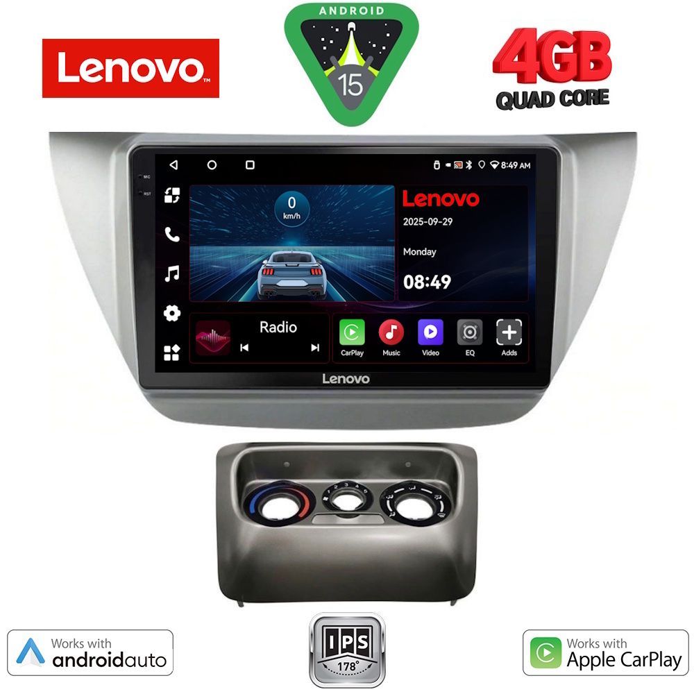 LENOVO LVE 8433_CPAA (9inc) MULTIMEDIA TABLET for MITSUBISHI LANCER mod. 2000-2007