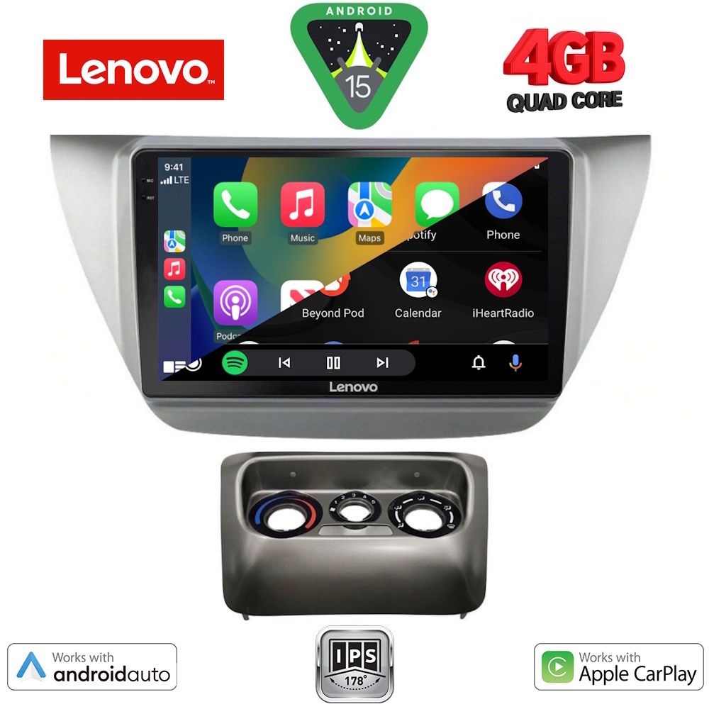 LENOVO LVE 8433_CPAA (9inc) MULTIMEDIA TABLET for MITSUBISHI LANCER mod. 2000-2007 - immagine 2