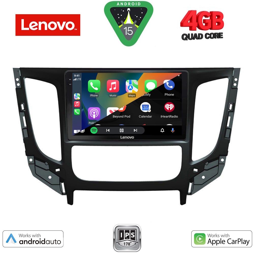 LENOVO LVE 8437_CPAA CLIMA (9inc) MULTIMEDIA TABLET for MITSUBISHI L200 mod. 2015-2019 with CLIMA - immagine 2