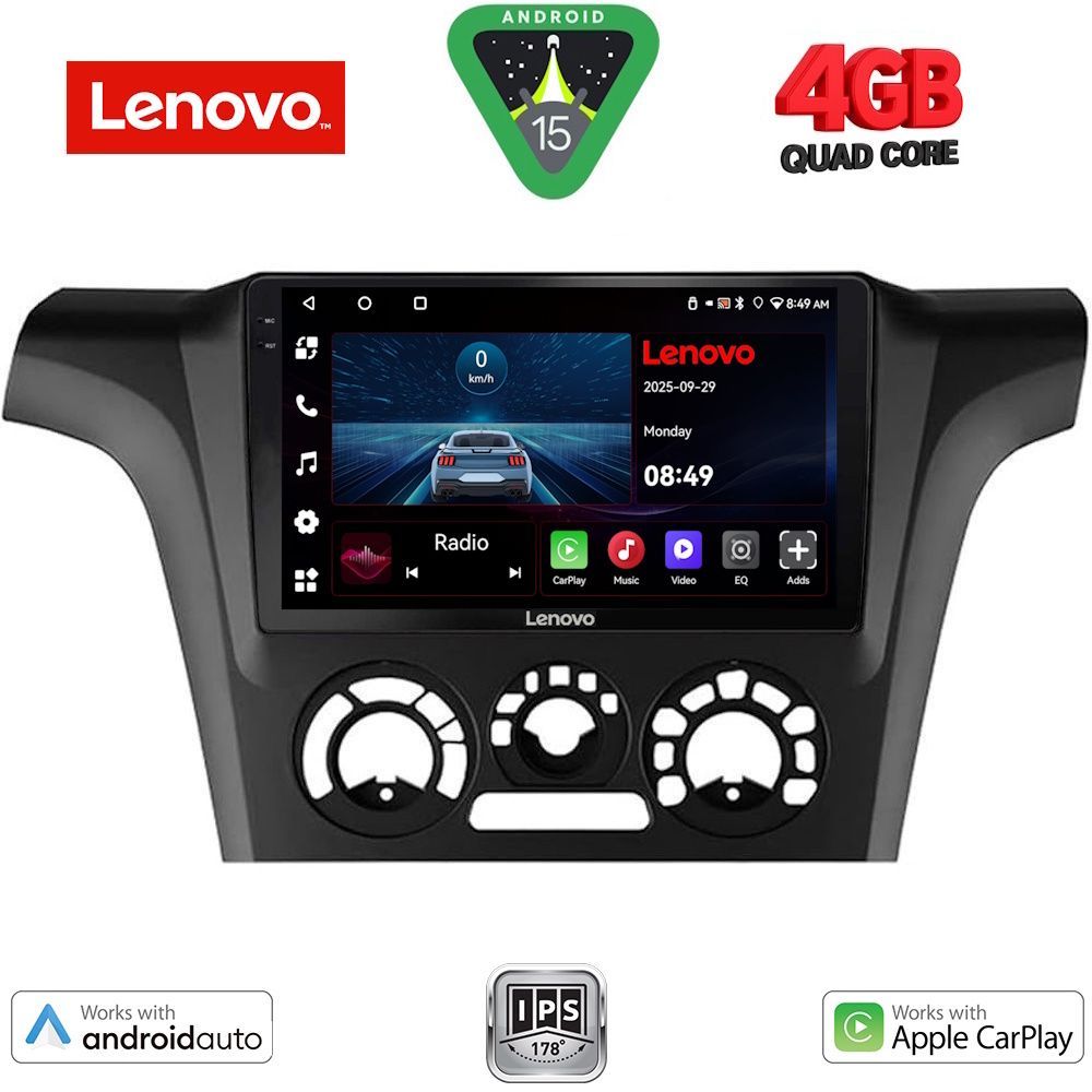 LENOVO LVE 8441_CPAA A/C (9inc) MULTIMEDIA TABLET for MITSUBISHI OUTLANDER mod. 2001-2005
