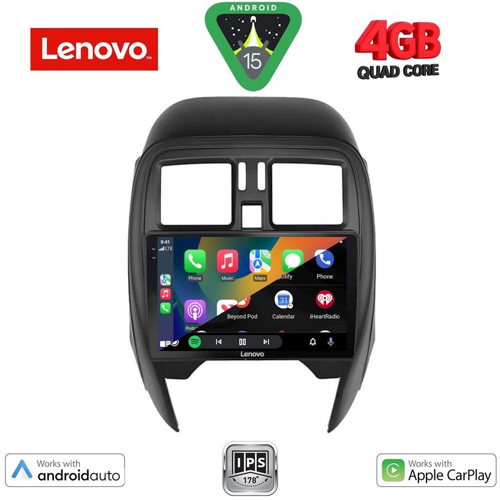 LENOVO LVE 8451_CPAA (SQUARE) (9inc) MULTIMEDIA TABLET for NISSAN MICRA mod. 2014-2017 - immagine 2