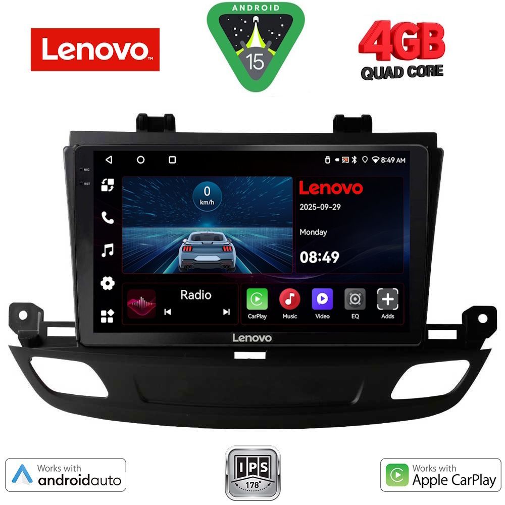 LENOVO LVE 8493_CPAA (9inc) MULTIMEDIA TABLET for OPEL INSIGNIA mod. 2018-2024