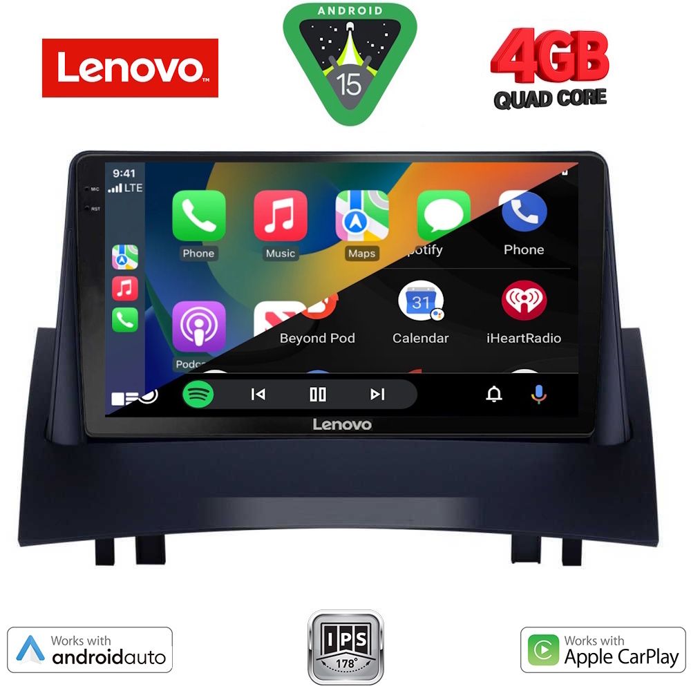 LENOVO LVE 8555_CPAA (9inc) MULTIMEDIA TABLET for RENAULT MEGANE 2 mod. 2002-2008 - immagine 2