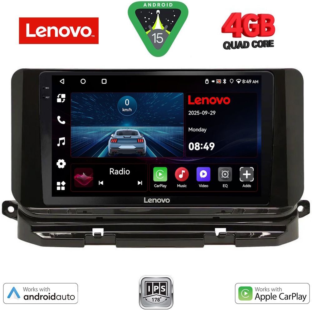 LENOVO LVE 8598_CPAA (10inc) MULTIMEDIA TABLET for SKODA OCTAVIA 8 mod. 2021-2026