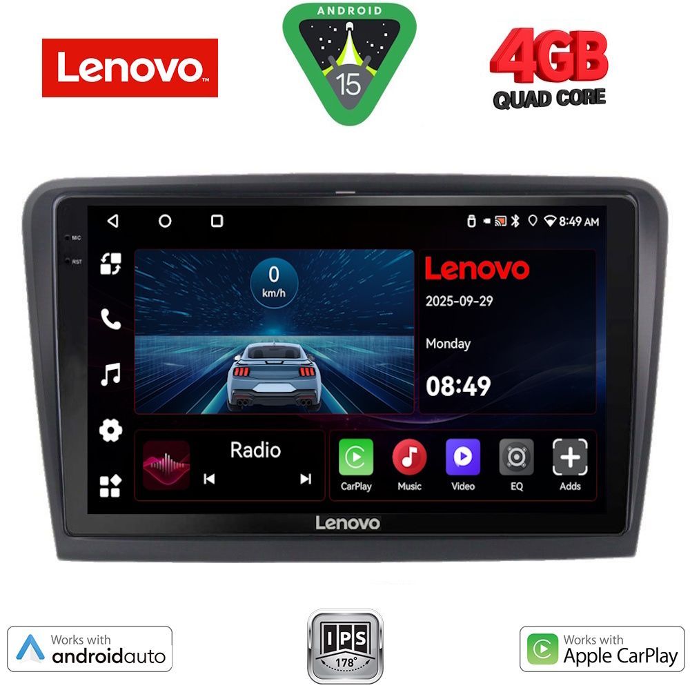 LENOVO LVE 8604B_CPAA (10inc) MULTIMEDIA TABLET for SKODA SUPERB mod. 2008-2015