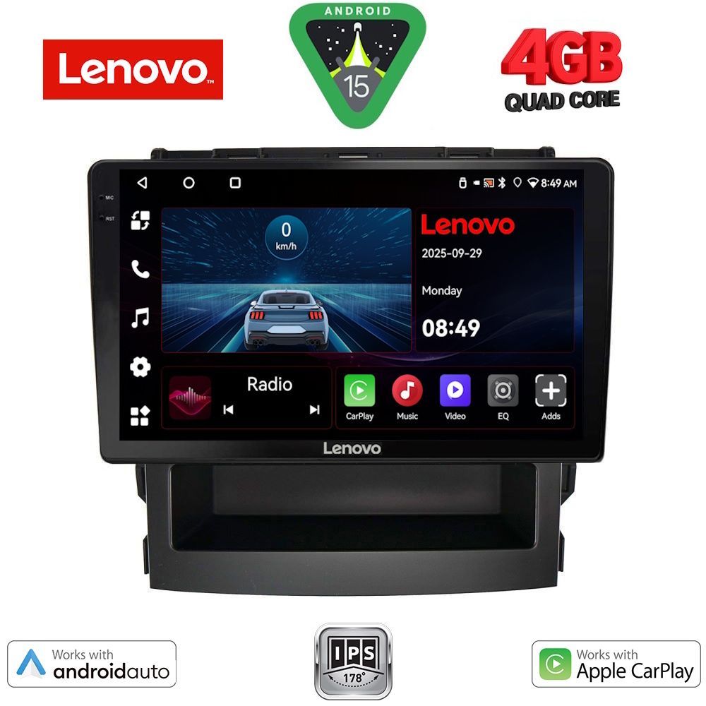 LENOVO LVE 8664_CPAA (9inc) MULTIMEDIA TABLET for SUBARU FORESTER - IMPREZA mod. 2019-2025