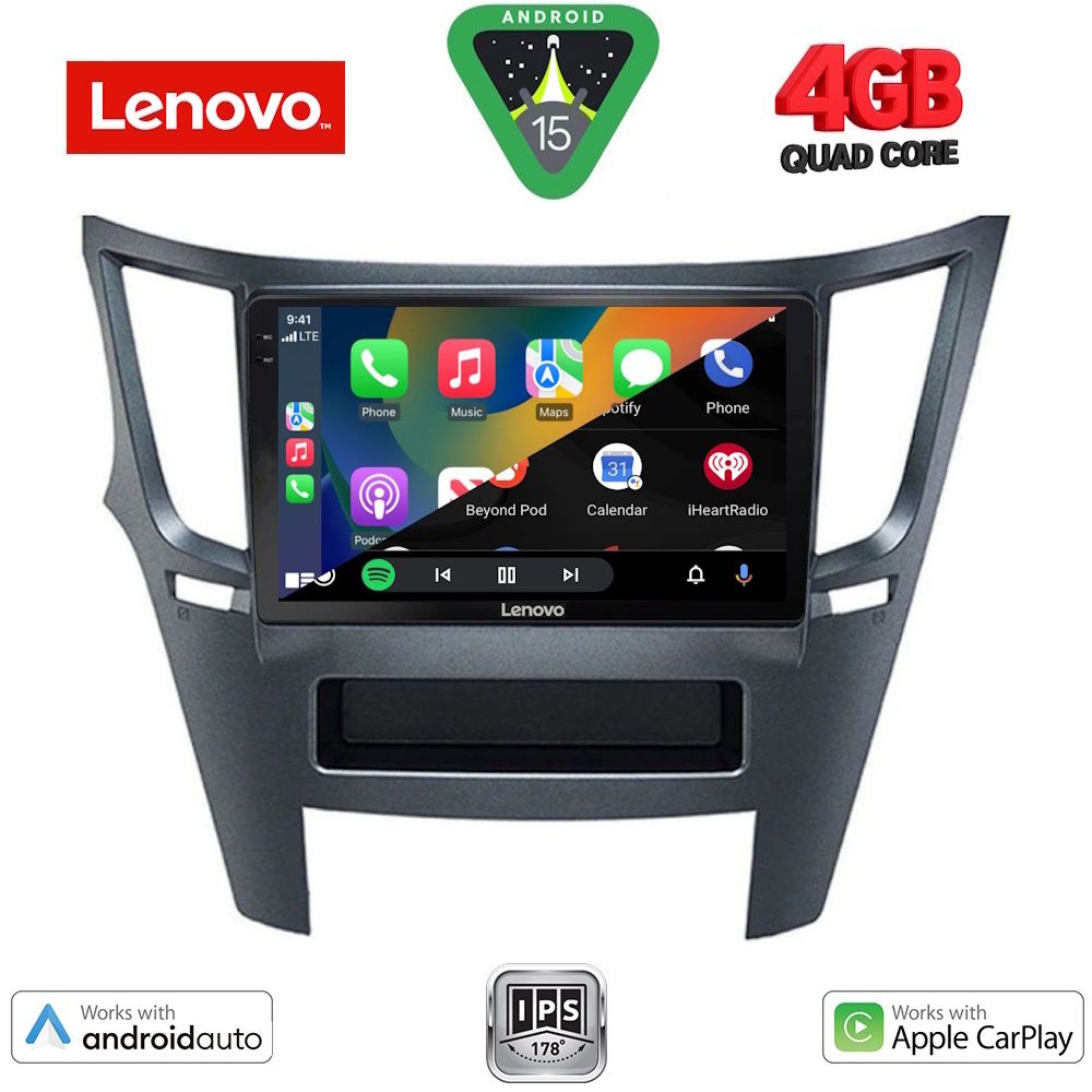 LENOVO LVE 8667_CPAA (9inc) MULTIMEDIA TABLET for SUBARU LEGACY – OUTBACK mod. 2009-2014 - immagine 2