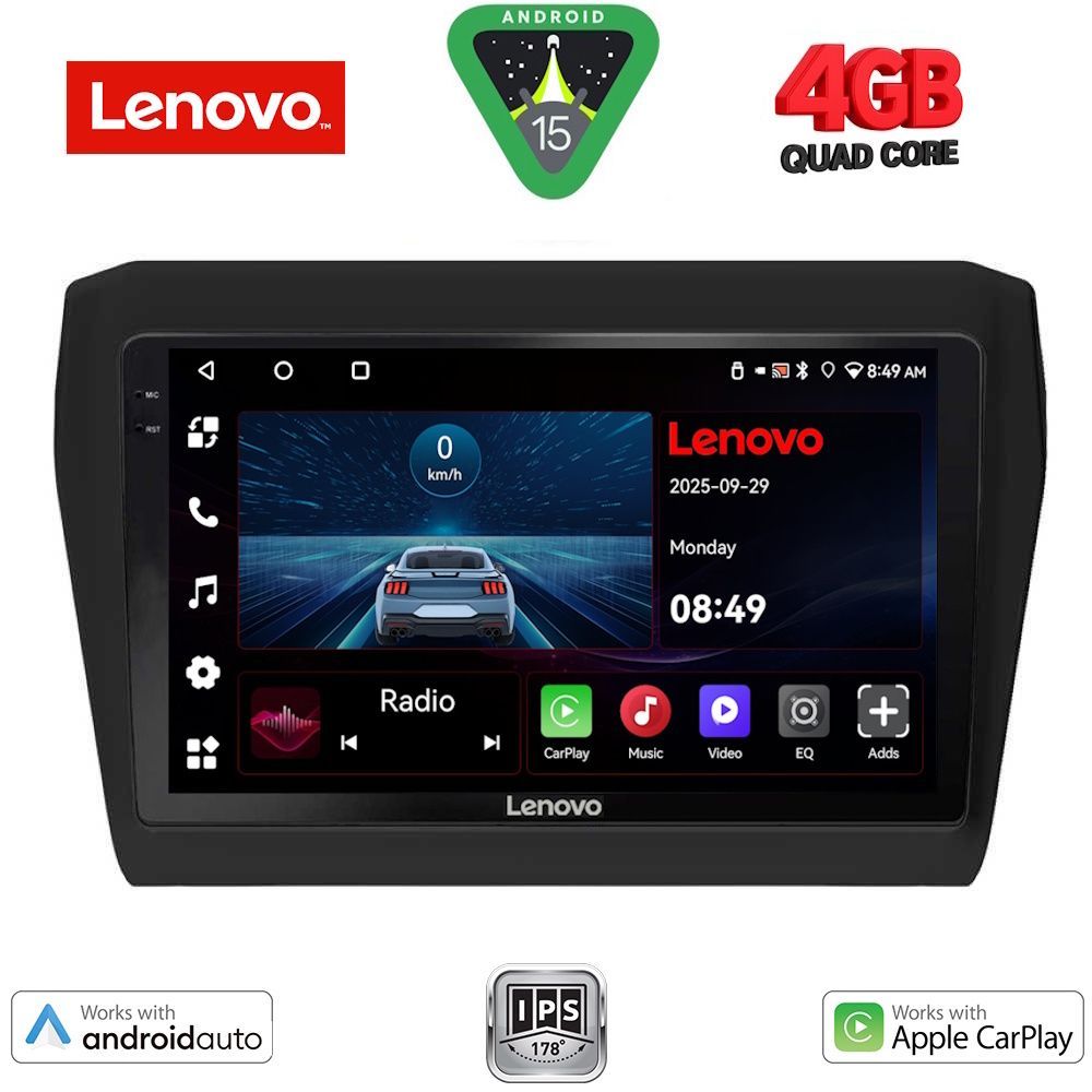 LENOVO LVE 8686_CPAA (9inc) MULTIMEDIA TABLET for SUZUKI SWIFT mod. 2017-2026