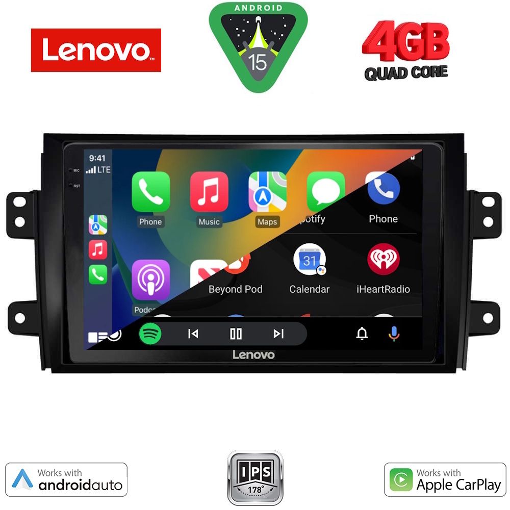 LENOVO LVE 8688_CPAA (9inc) MULTIMEDIA TABLET for FIAT SEDICI – SUZUKI SX4 mod. 2005-2013 - immagine 2