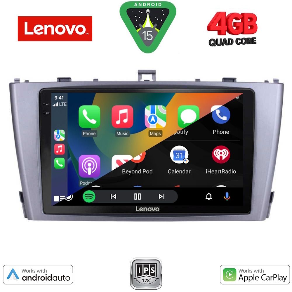 LENOVO LVE 8705SL_CPAA (9inc) MULTIMEDIA TABLET for TOYOTA AVENSIS (T27) mod. 2009-2015 (SILVER) - immagine 2
