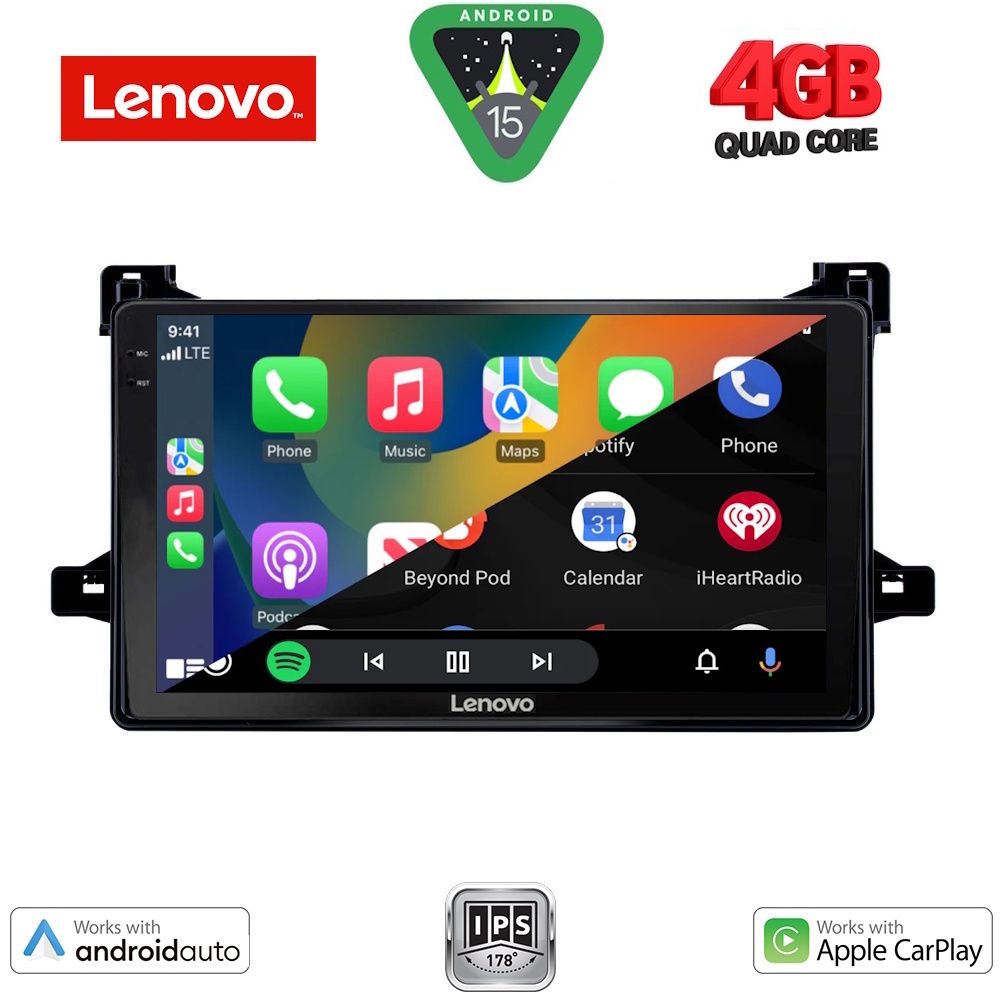 LENOVO LVE 8727_CPAA (9inc) MULTIMEDIA TABLET for TOYOTA PRIUS mod. 2016-2020 - immagine 2