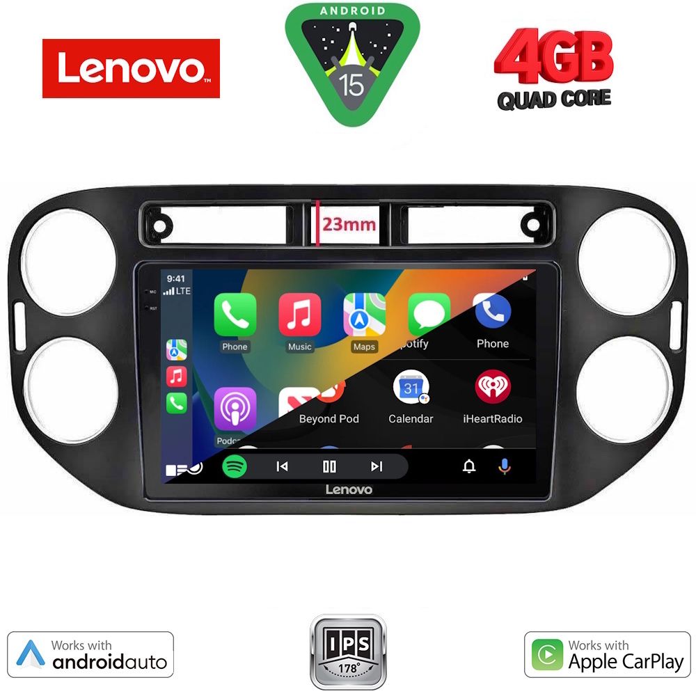 LENOVO LVE 8760BL_CPAA (9inc) MULTIMEDIA TABLET for VW TIGUAN mod. 2011-2016 (BLACK) - immagine 2