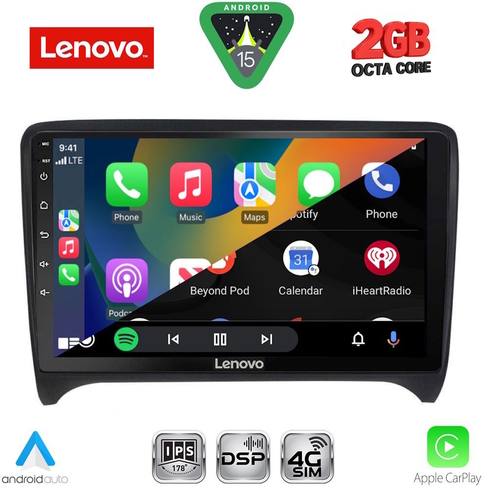 LENOVO LVF 5009_CPA (9inc) MULTIMEDIA TABLET for AUDI TT mod. 2007-2015 - immagine 2