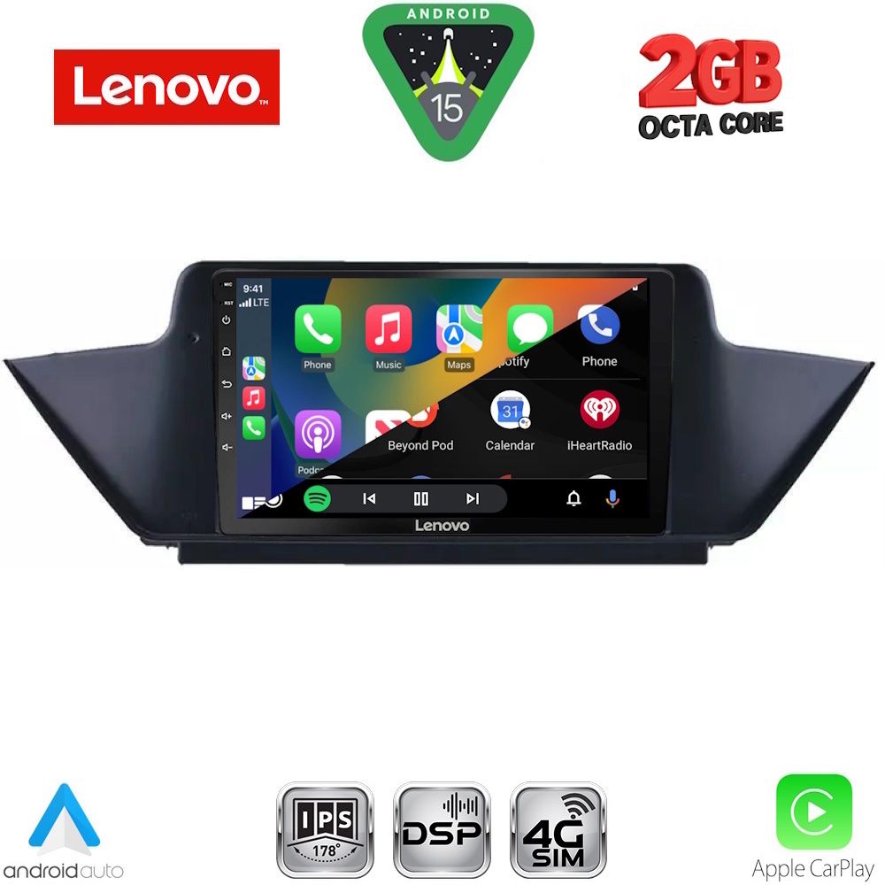 LENOVO LVF 5056_CPA (10inc) MULTIMEDIA TABLET for BMW X1 mod. 2009-2015 - immagine 2