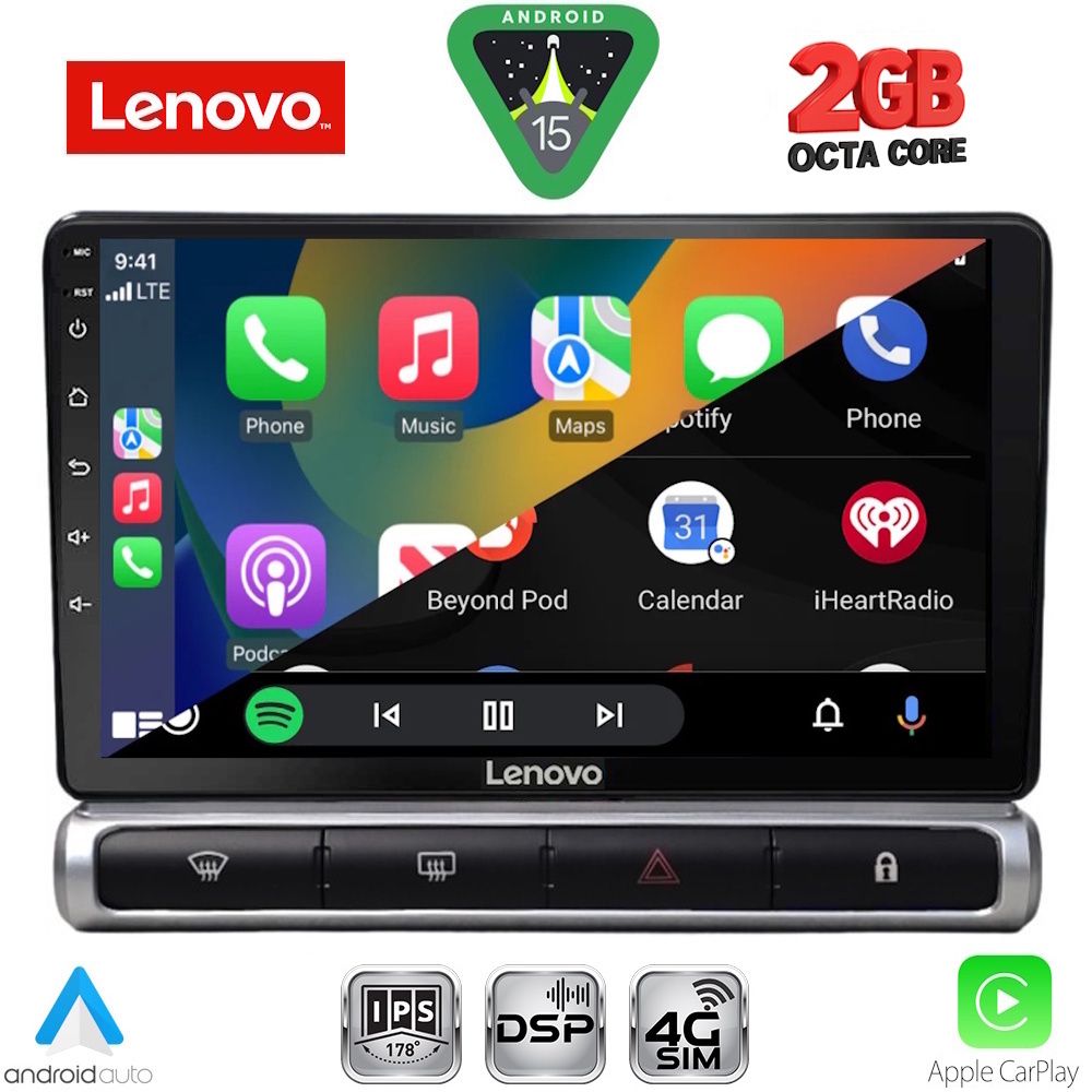 LENOVO LVF 5093H_CPA (9inc) MULTIMEDIA TABLET for CITROEN C3 - DS3 mod. 2016-2024 High Version - immagine 3