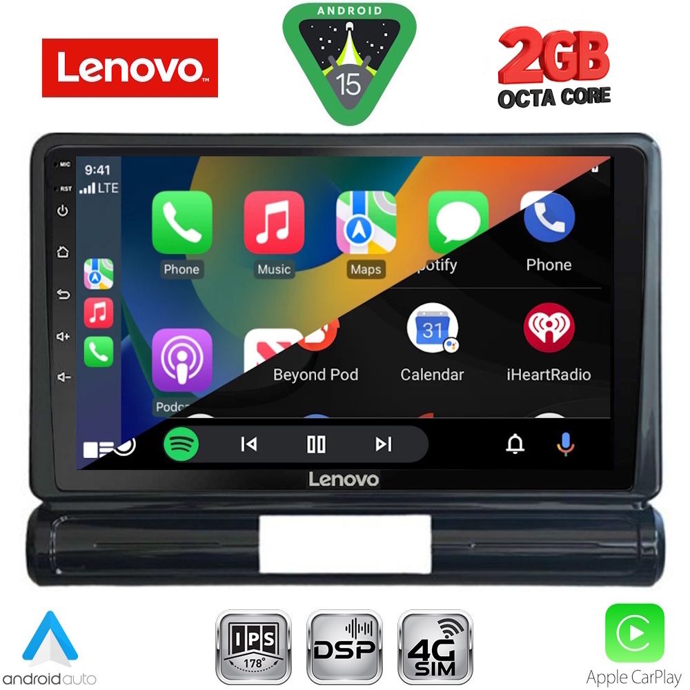 LENOVO LVF 5093M_CPA (9inc) MULTIMEDIA TABLET for CITROEN C3 - DS3 mod. 2016-2024 Med Version - immagine 3