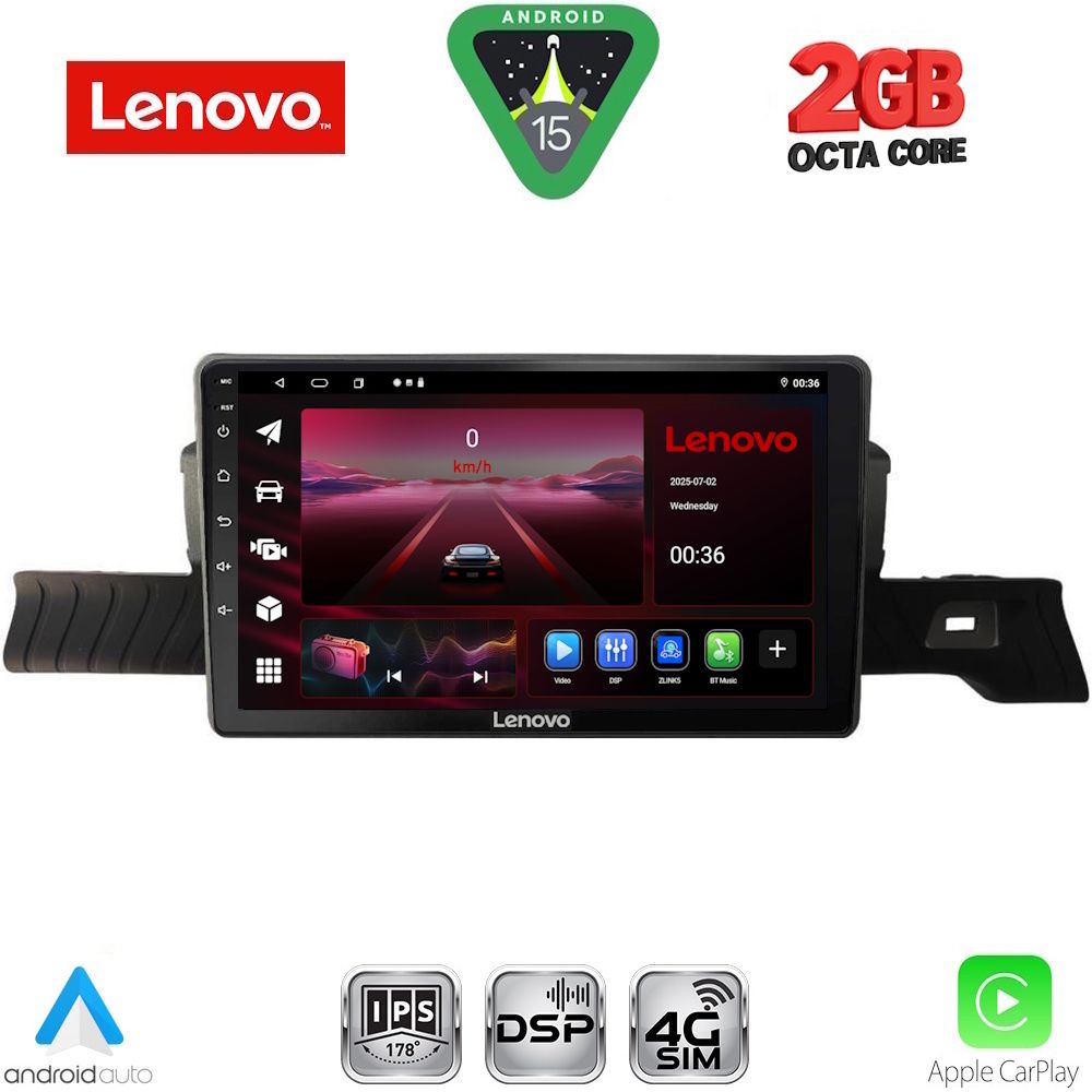 LENOVO LVF 5094_CPA (9inc) MULTIMEDIA TABLET for CITROEN C3 mod. 2024-2026