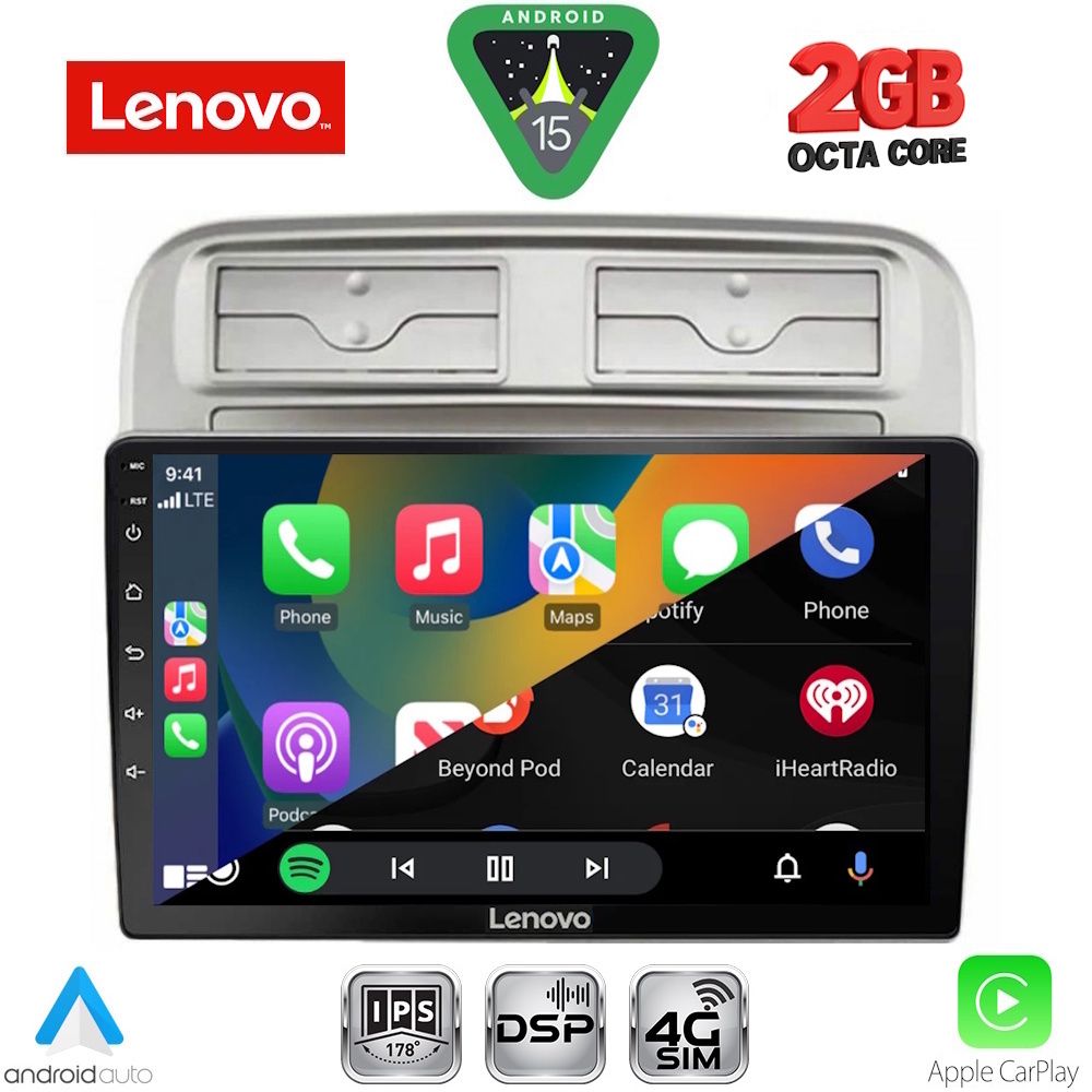 LENOVO LVF 5128_CPA (9inc) MULTIMEDIA TABLET for FIAT GRANDE PUNTO mod. 2005-2012 - immagine 2