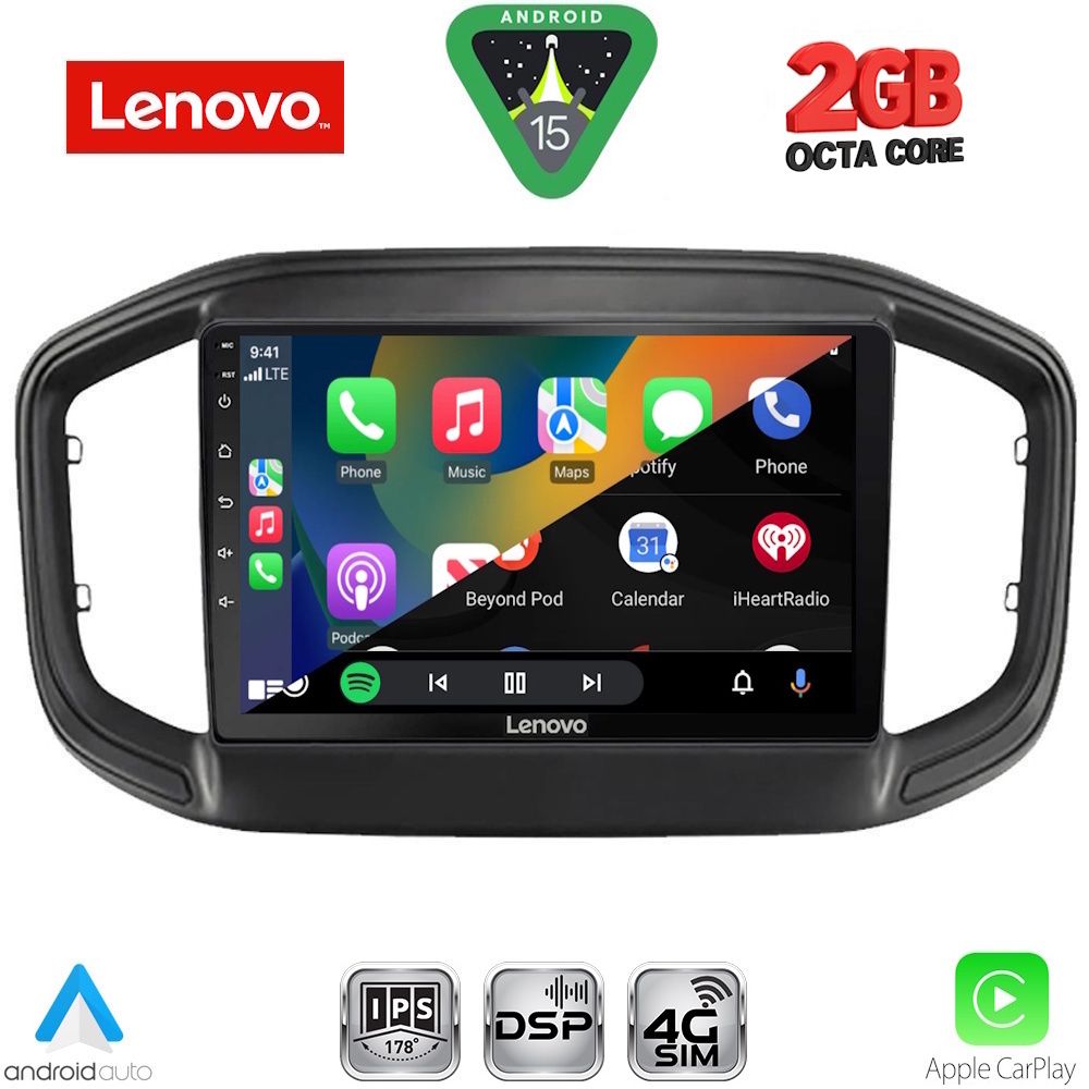 LENOVO LVF 5147_CPA (9inc) MULTIMEDIA TABLET for FIAT STRADA mod. 2020-2026 - immagine 2