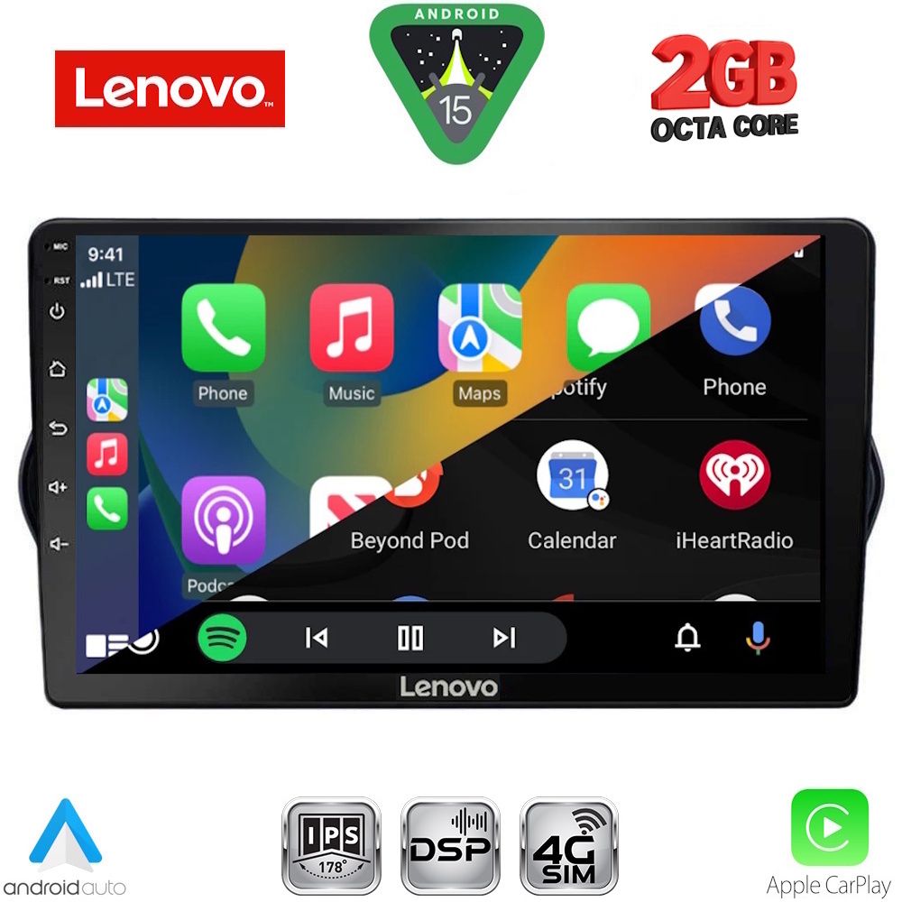 LENOVO LVF 5148_CPA (9inc) MULTIMEDIA TABLET for FIAT TIPO mod. 2015-2023 - immagine 2