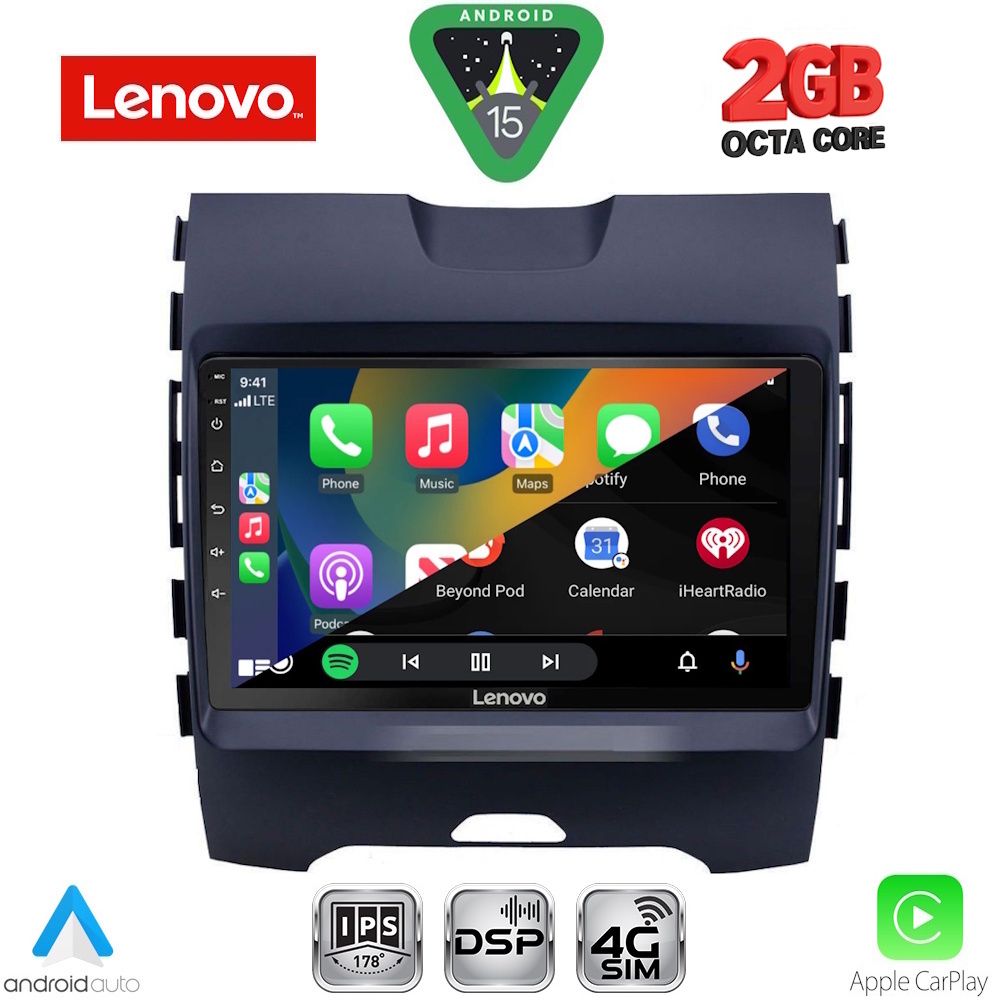 LENOVO LVF 5152_CPA (9inc) MULTIMEDIA TABLET for FORD EDGE mod. 2015-2023 - immagine 2