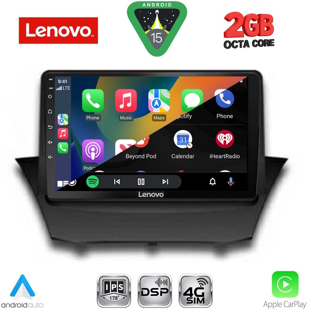 LENOVO LVF 5154A_CPA (9inc) MULTIMEDIA TABLET for FORD FIESTA mod. 2008-2017 - immagine 2