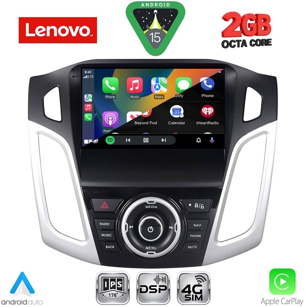 LENOVO LVF 5157_CPA (9inc) MULTIMEDIA TABLET for FORD FOCUS mod. 2011-2018 - immagine 2